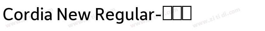 Cordia New Regular字体转换